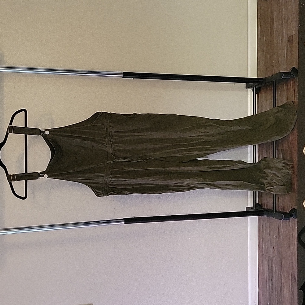 New York & Company Olive Green Dungarees XL